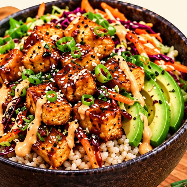 Golden Tofu Bowl.